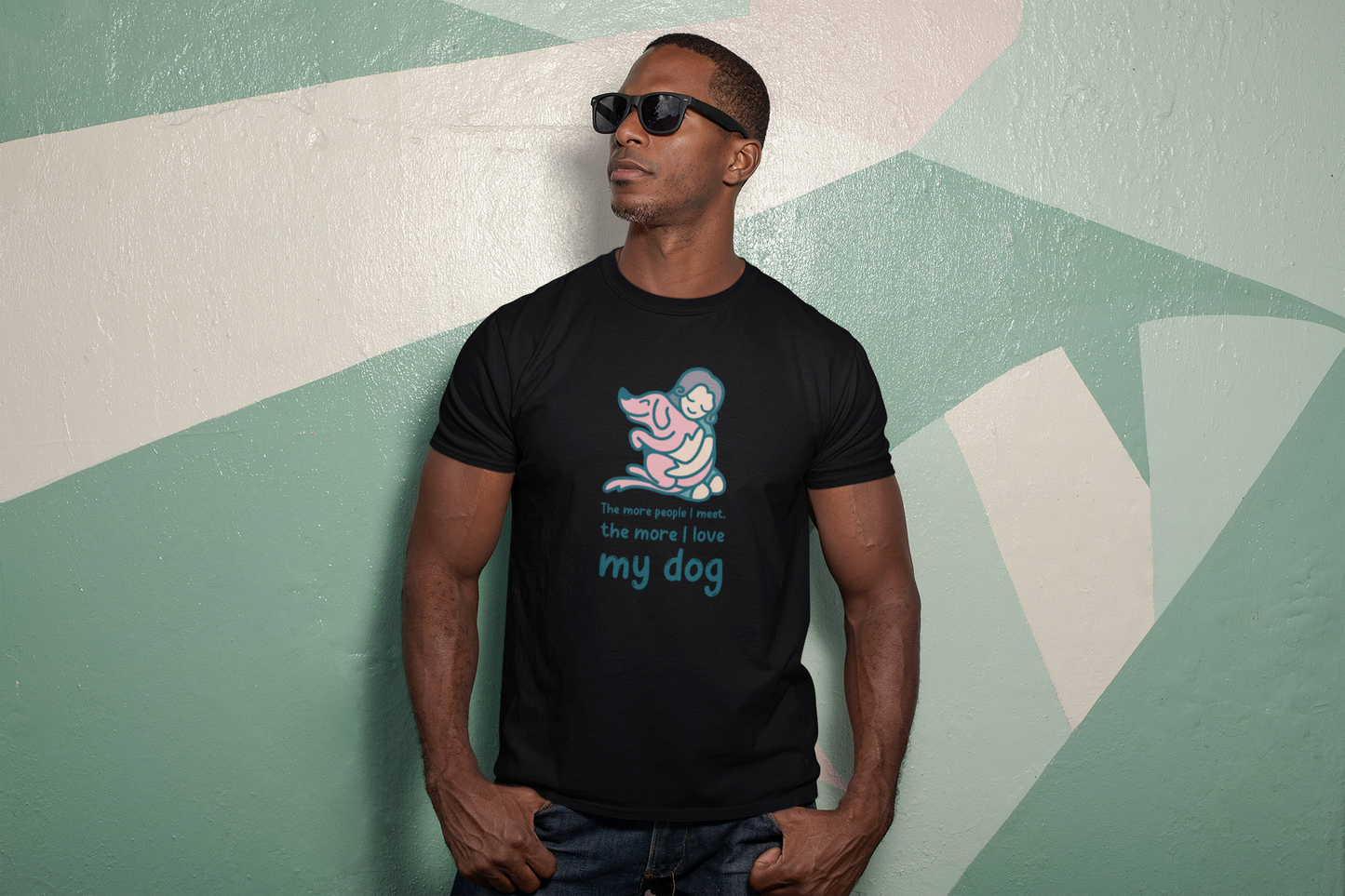 Unisex Stretch T-shirt for Dog Lovers - My Dog T-Shirt