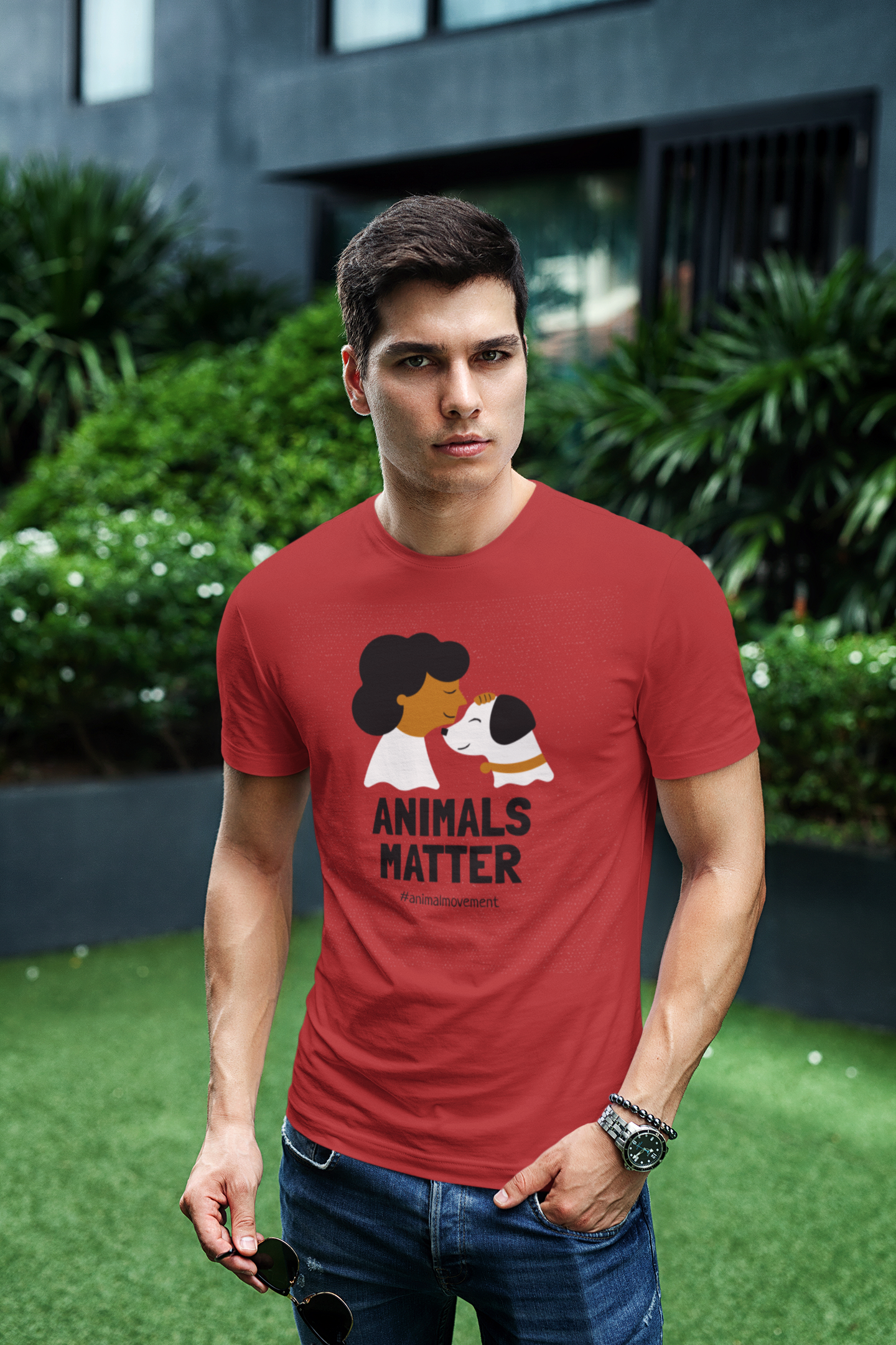 Unisex Stretch T-shirt - Animal Matter T-Shirt for Eco-Conscious Wearers